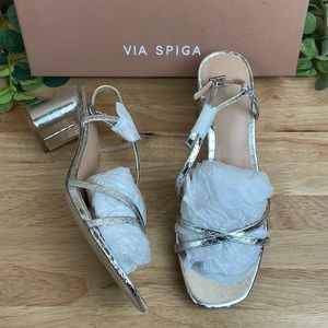 Womens Roysln Snake Embossed.Black Heal Open Toe Silver